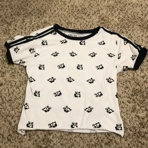Panda Cropped T-Shirt